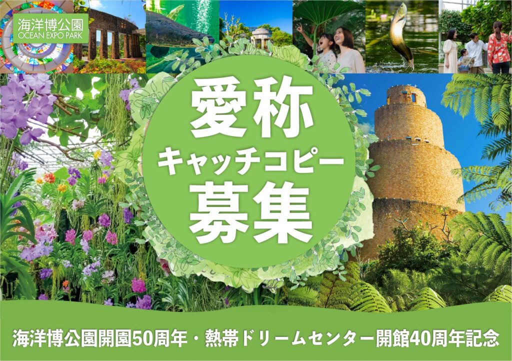 海洋博公園「熱帯ドリームセンター」愛称&キャッチコピー大募集――開園50周年・開館40周年の節目に 1 main 35