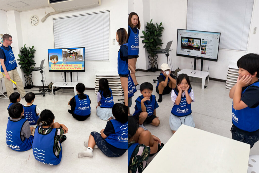 classroom earthquake drill learning 1