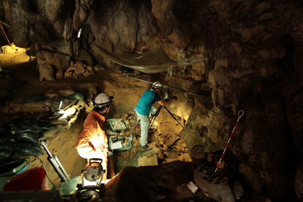 サキタリ洞遺跡で発掘見学会開催 世界最古の釣り針にも注目 2 sub1 11