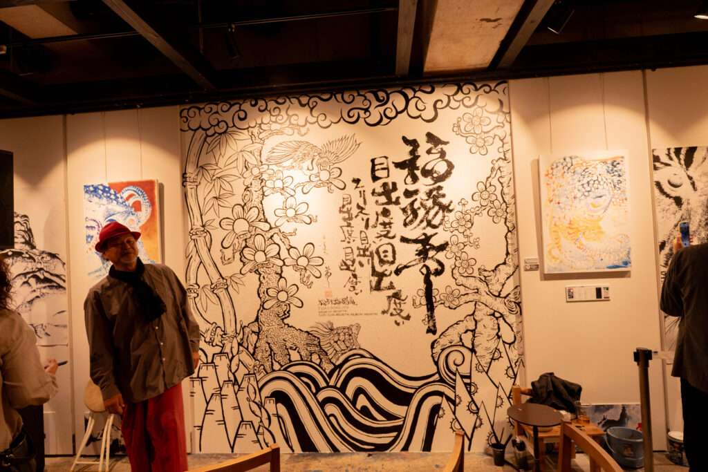 石垣島出身の2人が地元で初コラボ 書アートと音楽のセッション開催 3 sub14 2