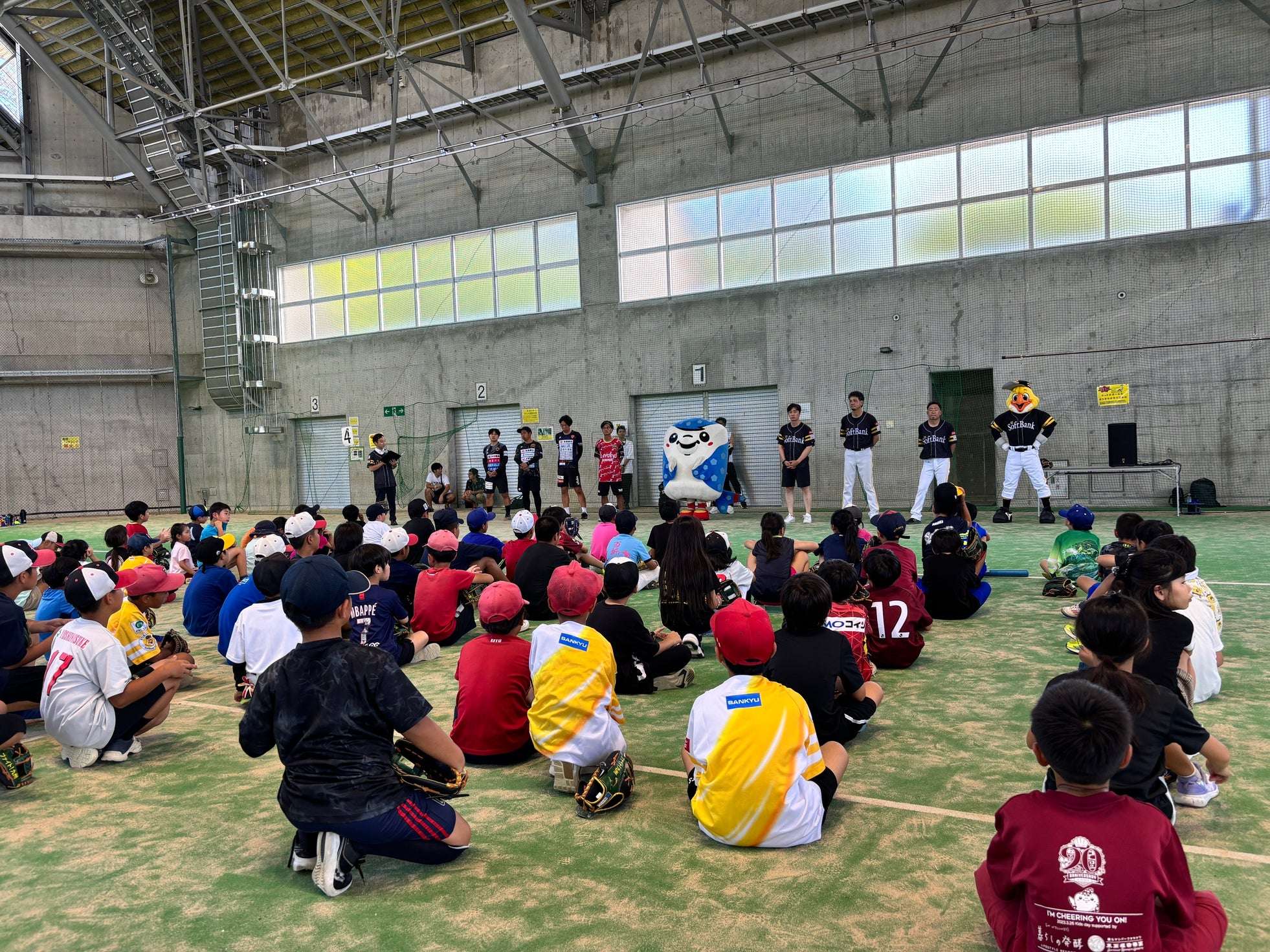 昨年度に実施されたスポーツ体験イベントでの子どもたちの様子。