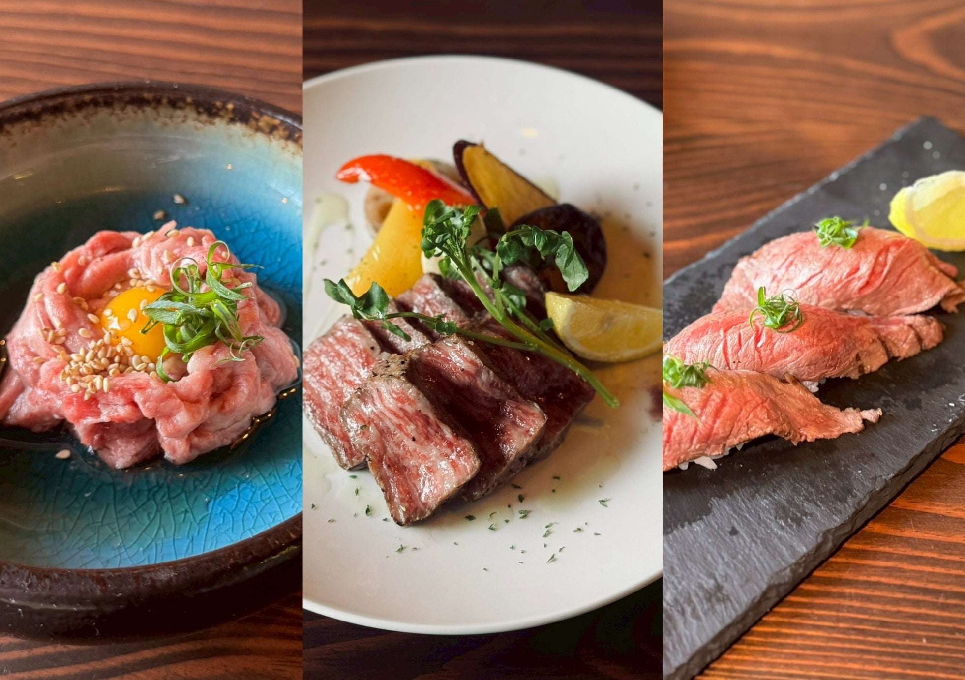 =石垣牛の握り・ユッケ・ステーキなど豪華メニューが集結したメインビジュアル