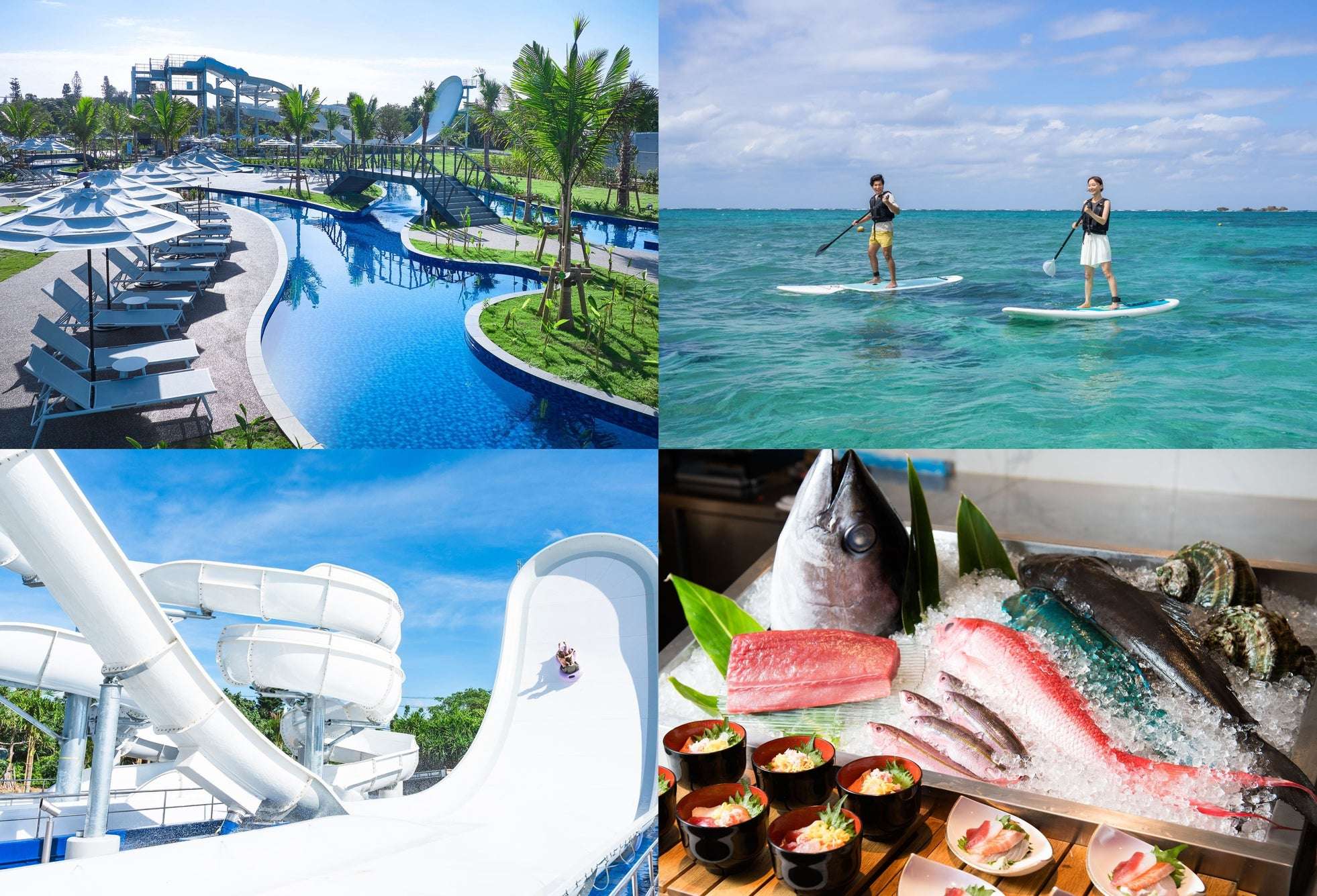 =残波ビーチと一体化したリゾートの全景イメージ